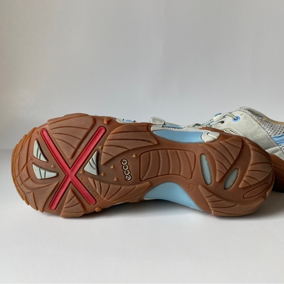 Ecco Mesh Sneakers, Light grey/ Light blue - Picture 6 of 6